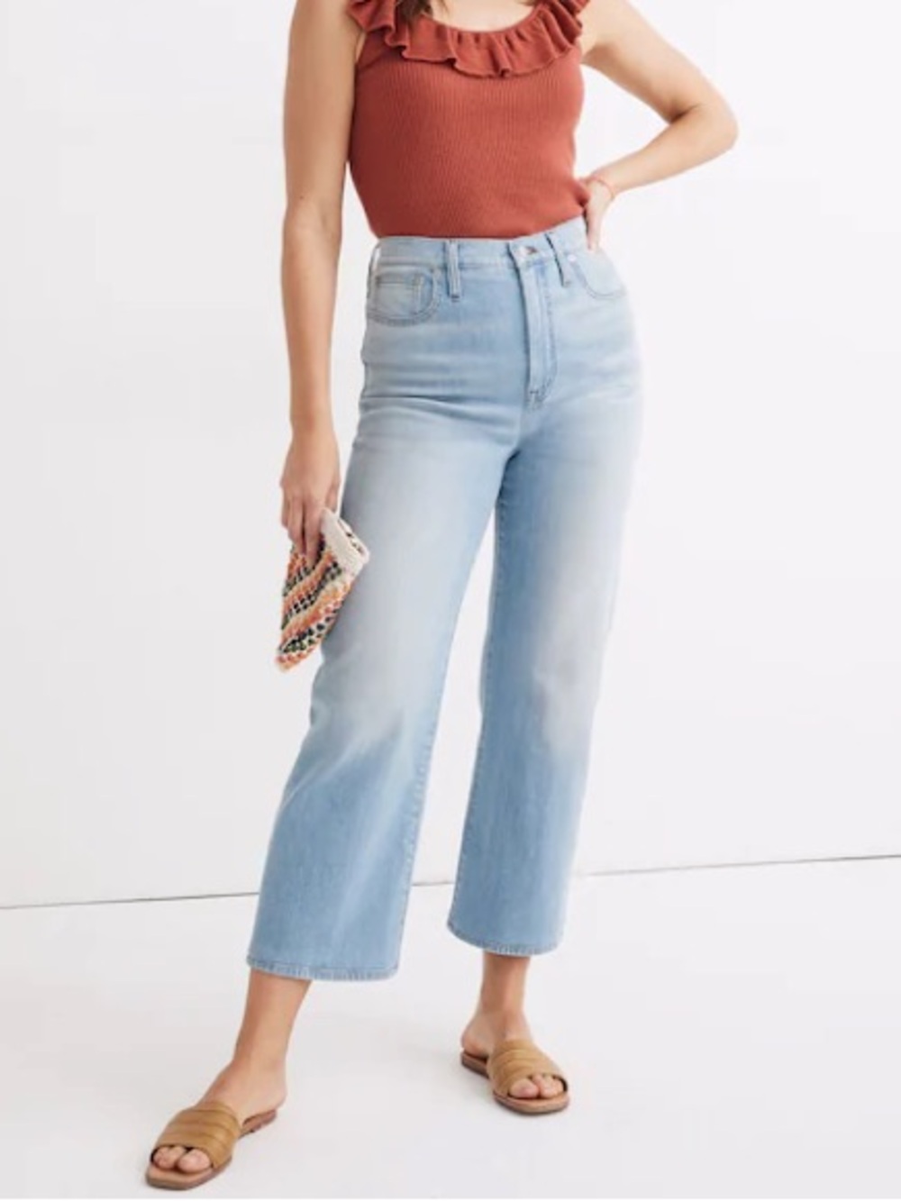 Madewell Slim Wide-Leg Jeans in Eastwick Wash